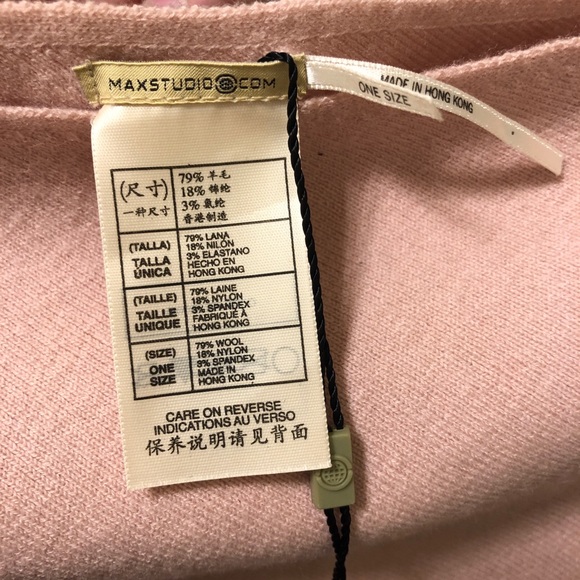 NWT Blush Wool Cape by MAX STUDIO - Picture 4 of 5